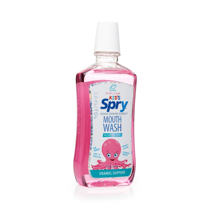 Spry Alcohol-Free Kid's Natural Bubble Gum Mouthwash, 16 fl. oz.