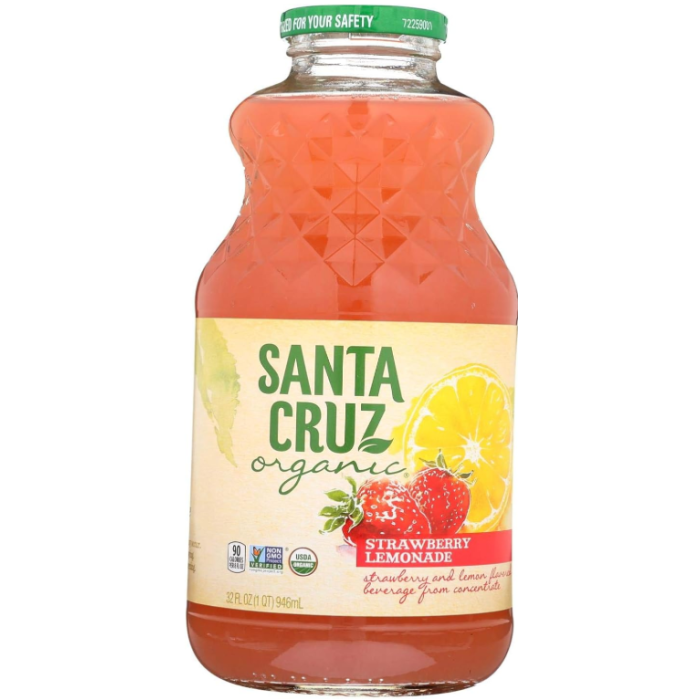 Santa Cruz Organic Strawberry Lemonade, 32 oz.
