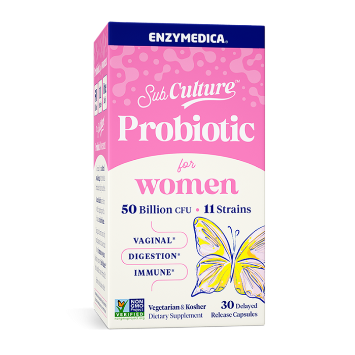 Enzymedica SubCulture Probiotics for Women - Front view