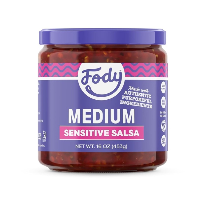 Fody Low FODMAP Medium Salsa - Front view