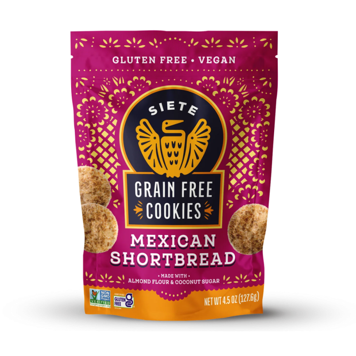 Siete Grain Free Mexican Shortbread Cookies - Front view
