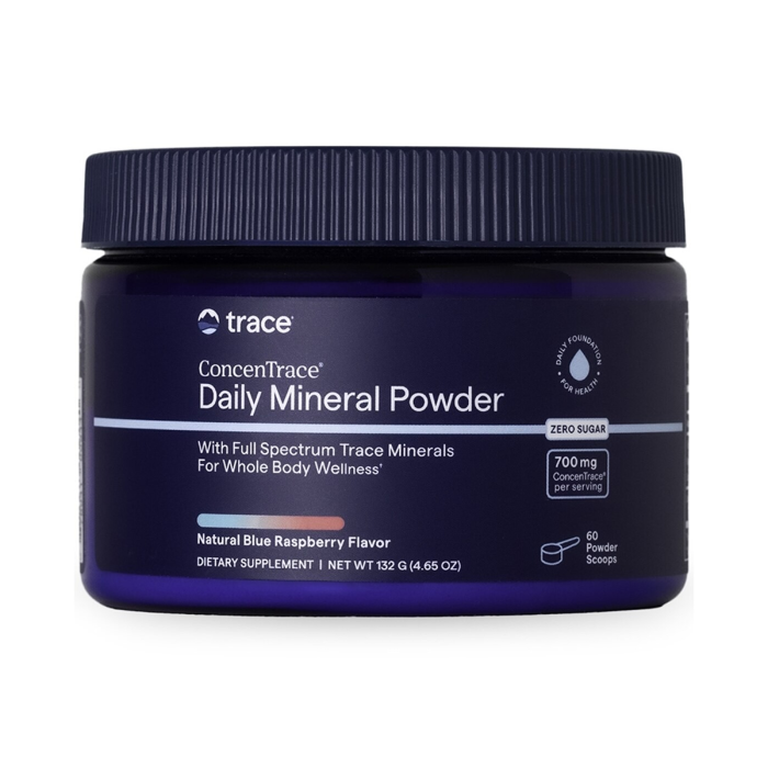 Trace Minerals Daily Mineral Powder Blue Raspberry - Front view