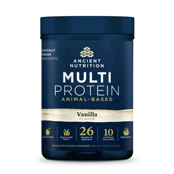 Ancient Nutrition Multi Protein Vanilla Flavor - Front view