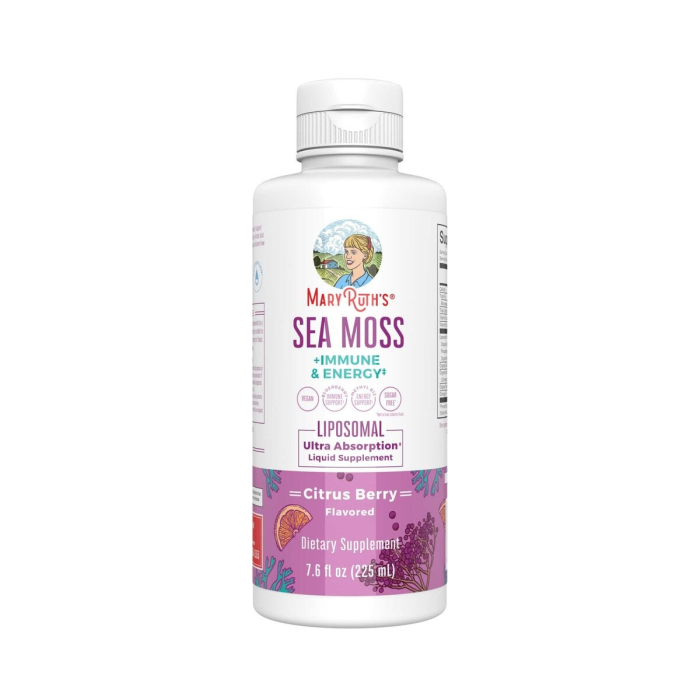 MaryRuth's Sea Moss + Immune & Energy Liposomal Citrus Berry - Front view