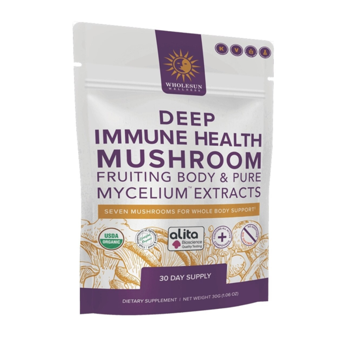 Wholesun Wellness Organic Deep Immune Health Mushroom - Front view
