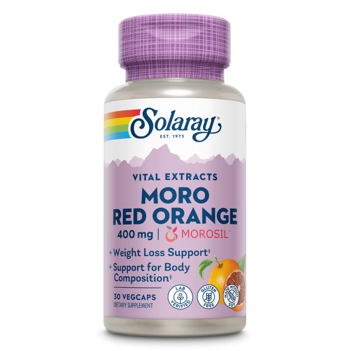 Solaray Moro Red Orange Extract Morosil - Front view