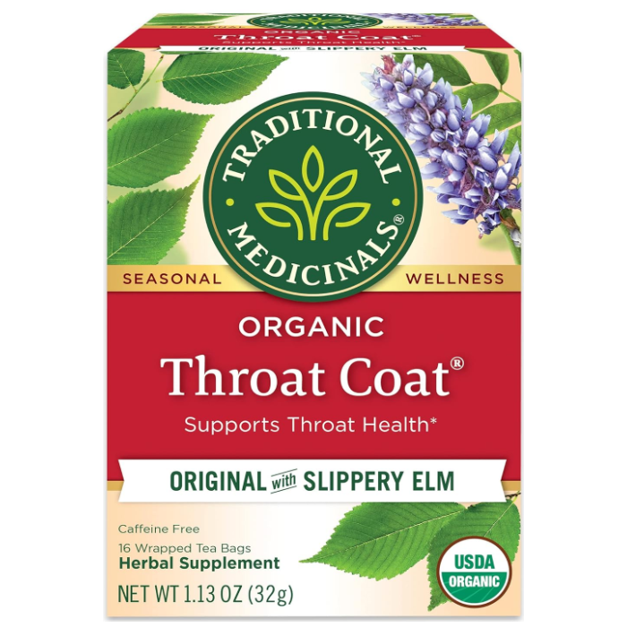 Traditional Medicinals Throat Coat Tea, Original with Slippery Elm - Main
