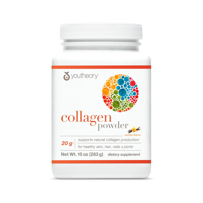 Youtheory Collagen Powder, Vanilla - Front view