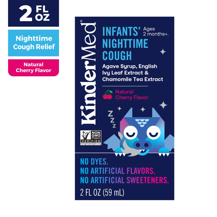 KinderMed Infants Nighttime Cough Syrup - Front view