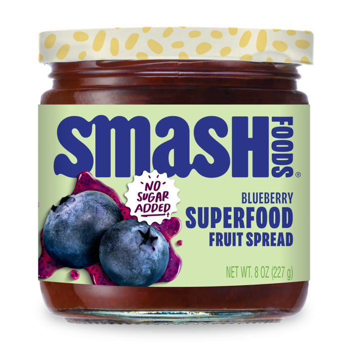 Chia Smash Wild Blueberry Jam - Front view