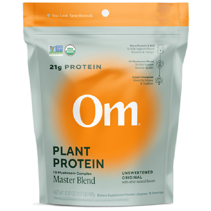 Om Mushroom Master Blend Plant Protein Unsweetened Original - Main