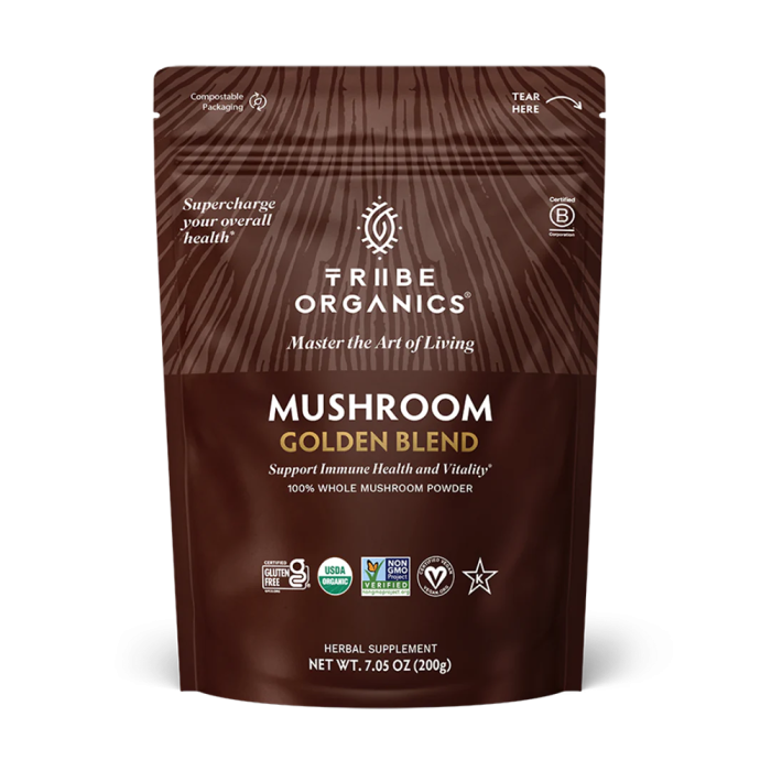 Tribe Organics Mushroom Golden Blend Powder - Front view