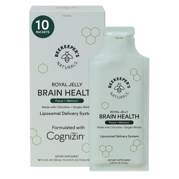 Beekeeper's Naturals Royal Jelly Brain Health Liposomal - Front view