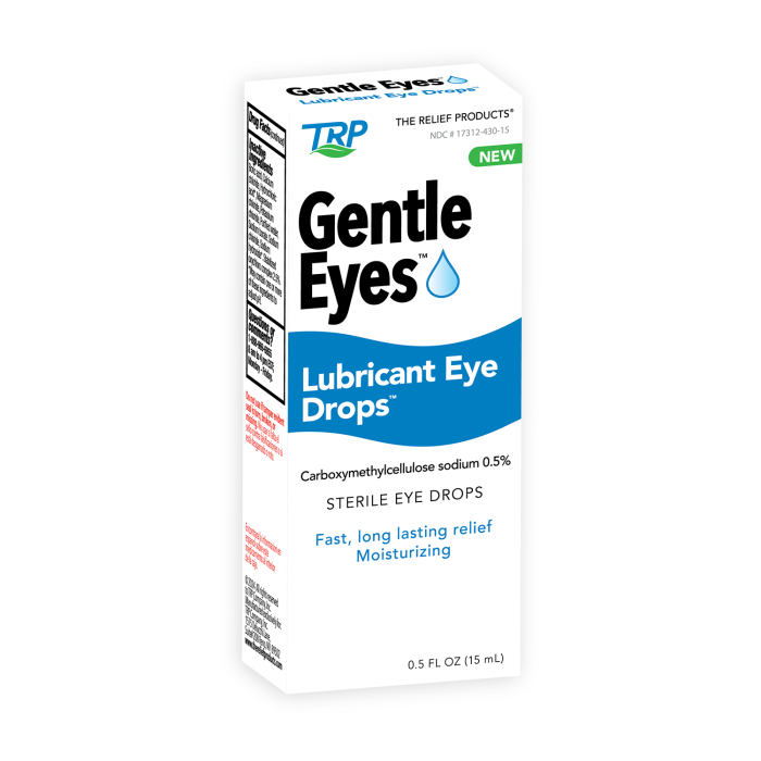 TRP The Relief Products Gentle Eyes Lubricant Eye Drops - Front view