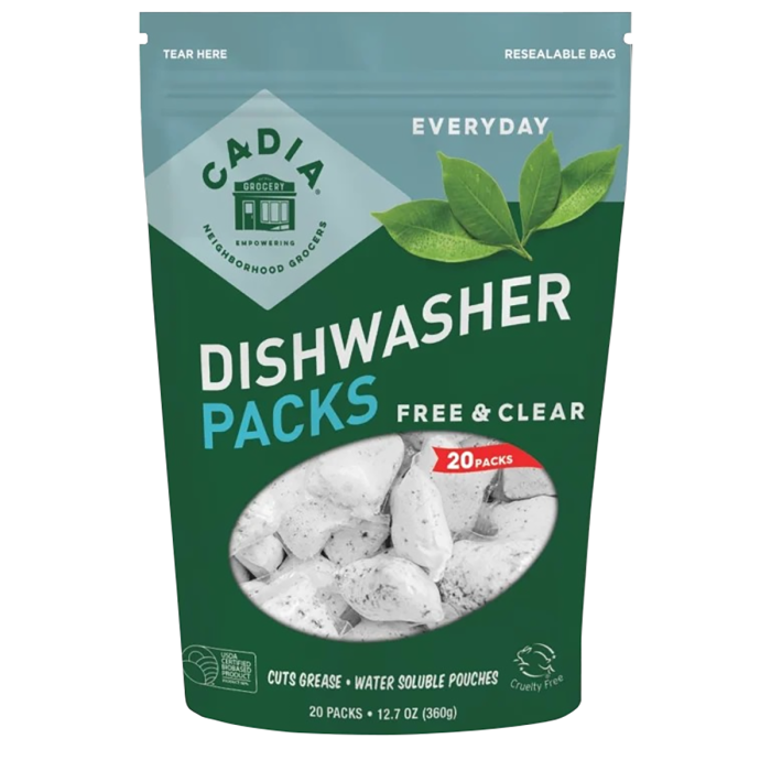 Cadia Non-Toxic Dishwasher Soap - Front view