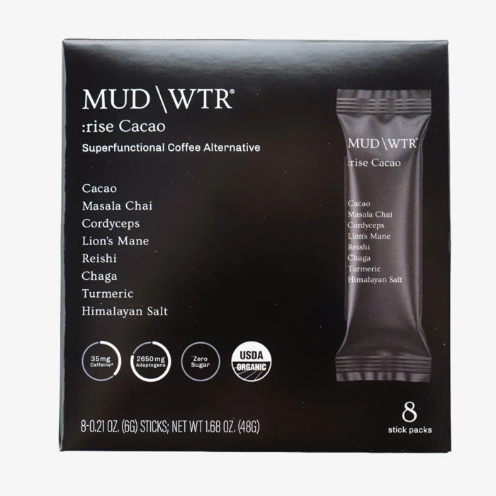 MUD WTR Cacao 8 Servings Sticks - Front view
