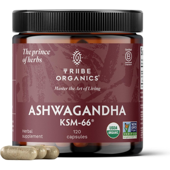 Tribe Organics Ashwagandha KSM-66 - Front view