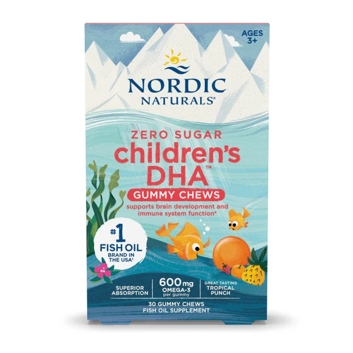 Nordic Naturals DHA Gummies Tropical Punch - Front view