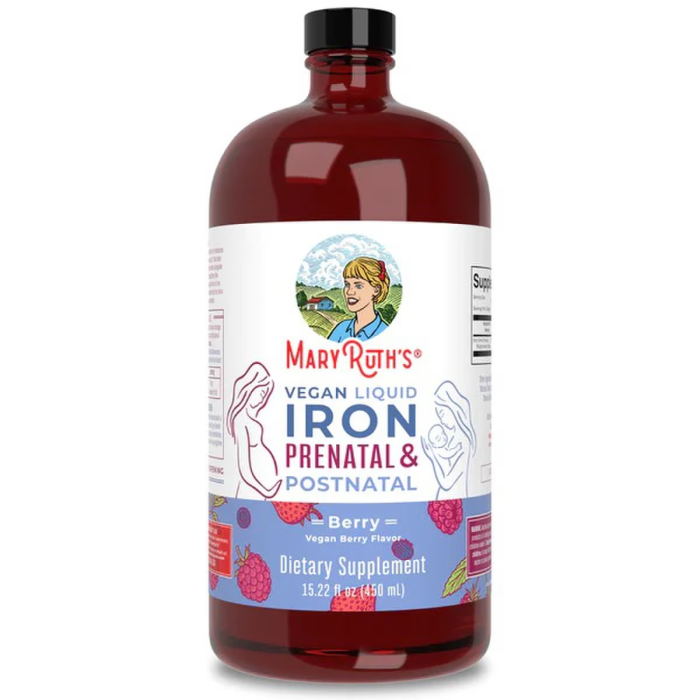 MaryRuth's Prenatal & Postnatal Liquid Iron - Front view