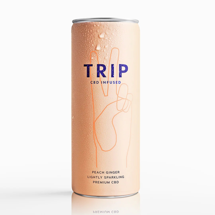 Trip Mindful Blend Peach Ginger Lightly Sparkling Drink - Front view