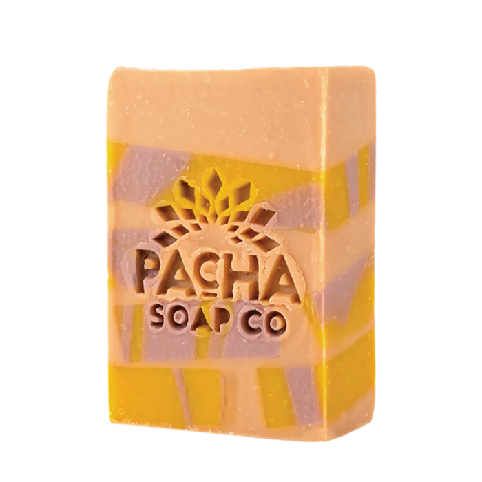 Pacha Soap Co. Peach & Thyme Bar Soap - Front view