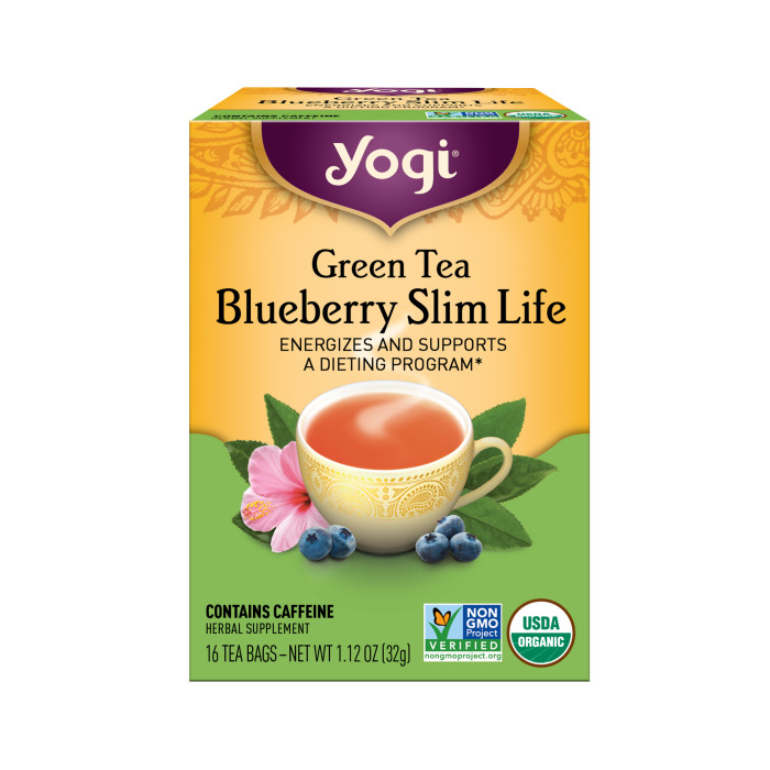 Yogi Tea Green Tea Blueberry Slim Life, 16 Tea Bags