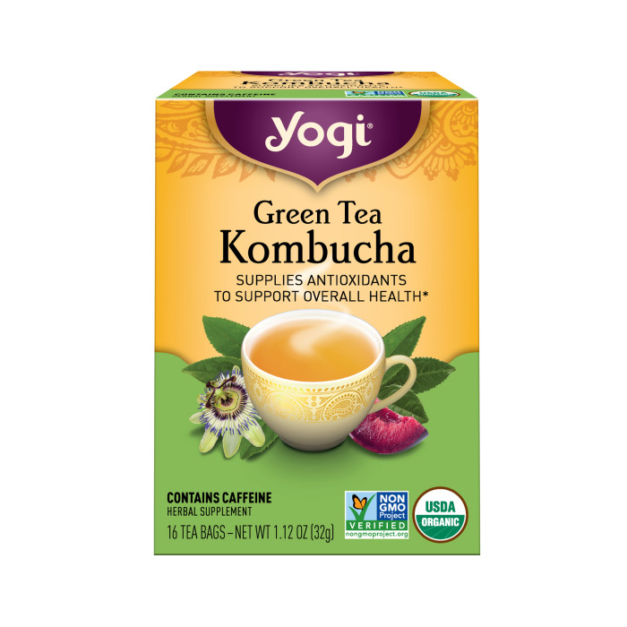 Yogi Tea Green Tea Kombucha, 16 Tea Bags