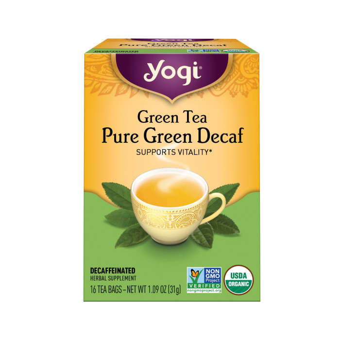 Yogi Tea Green Tea Pure Green Decaf, 16 Tea Bags