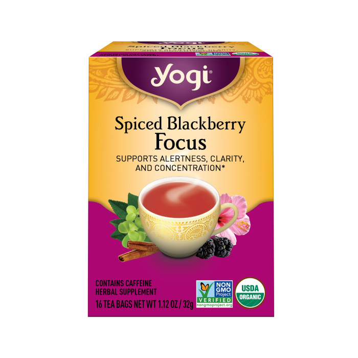 Yogi Spiced Blackberry Focus Tea, 16 Tea Bags