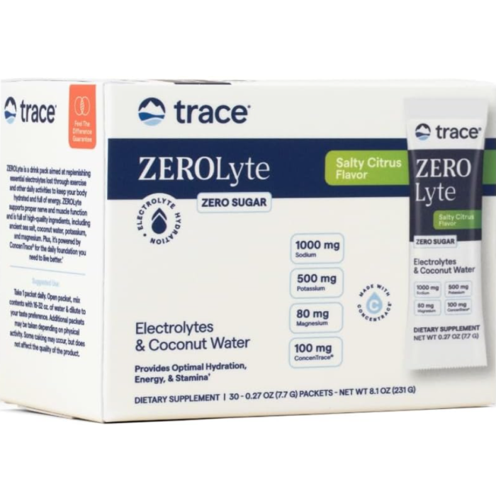 Trace Minerals ZEROLyte Electrolyte Drink Mix Salty Citrus - Main