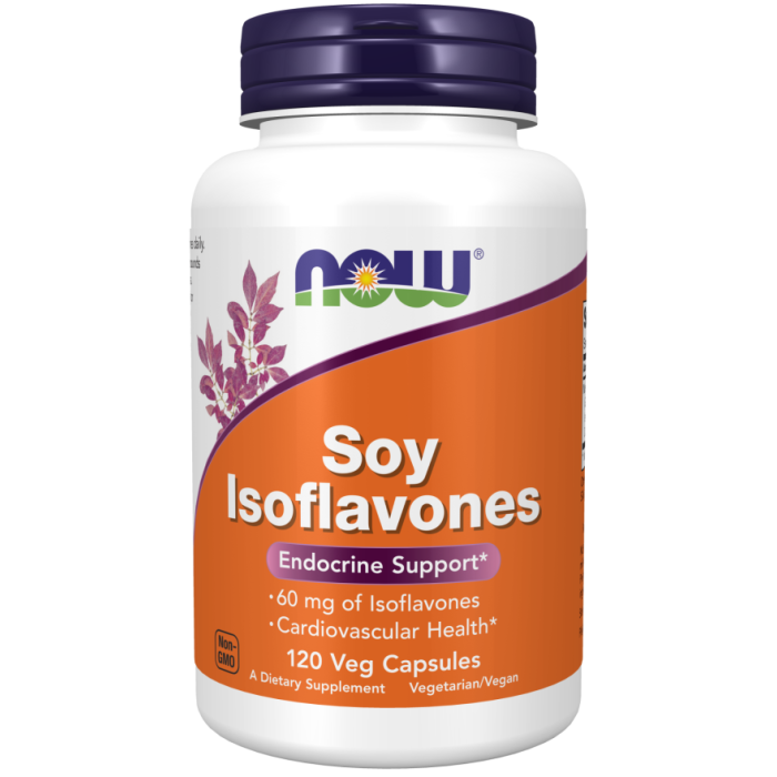 NOW Foods Soy Isoflavones 60 mg - 120 Veg Capsules
