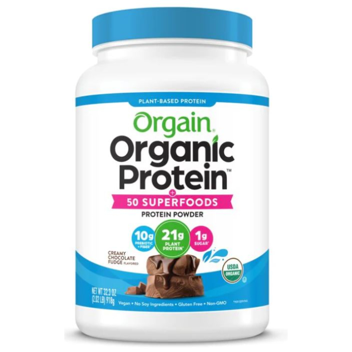 Orgain Organic Protein™ & Superfoods Plant Based Protein Powder Chocolate, 2.02 lbs.
